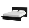 Halmstad Wood Platform Queen Bed, Black (5770498)