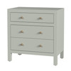 Nora 25 in W Rectangular Wood 3 Drawer Nightstand, Sage Green (5848480)