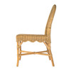 Flora 185 in Seat Height Rattan Dining Side Chair, Natural (5980404)