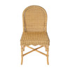 Flora 185 in Seat Height Rattan Dining Side Chair, Natural (5980404)
