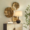 Peonia Outdoor Gold Wall Art Set/3 (04391)