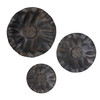 Peonia Outdoor Bronze Wall Art Set/3 (04390)