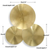 Cymbalic Round Brass Wall Art Set/3 (04388)