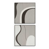 Uttermost Joel Modern Wood Wall Art Set of 2 (04387)