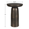 Joppa Dark Bronze Outdoor Accent Table (50217)