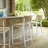 Calbas White Outdoor Bar Stool (50243)