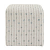 Uttermost Joie White Chenille Ottoman (23914)