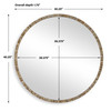 Odeon Shell Inlay Round Mirror (08246)