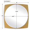 Neilia Round Brass Mirror (08264)