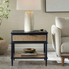 Uttermost Coast Black Rattan Side Table (50153)