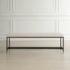 Uttermost Halston Upholstered White Bench (23925)