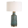 Dauphine Cracked Teal Table Lamp (30559)