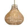 Hestia 1 Light Natural Rope Pendant (21626)