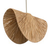 Bend 1 Light Raffia Pendant (21625)
