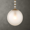 Ripple 1 Light Frost Glass Pendant (21643)