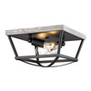 Teagan Flush Mount in Natural Black (3184-FM NB-GH)