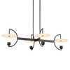 Kyoto 4 Light Linear LED Chandelier (21401)