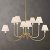 Poppins 8 Light Brass Chandelier (21406)