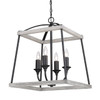 Teagan 4 Light Pendant in Natural Black (3184-4P NB-GH)
