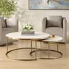 Uttermost Aragon White Nesting Coffee Tables Set of 2 (50370)