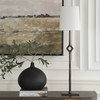 Uttermost Puncture Cordless Iron Buffet Lamp (30613-1)