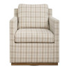 Uttermost Basie Casual Linen Swivel Chair (53062)