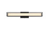 Elegant Furniture and Lighting Aden 24 Inch Led Wall Sconce In Black (LD301W24BK)
