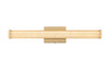 Elegant Furniture and Lighting Jaxx 24 Inch Led Wall Sconce In Satin Gold (LD303W24SG)