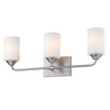 Ormond 3 Light Bath Vanity (with shades) in Pewter (2120-BA3 PW-CYL-OP)