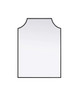Notched Metal Mirror 22x30 inch in Black (MR3B2230BLK)