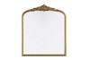 Elegant Furniture and Lighting Naomi Vintage Resin Mirror 36X42 In Antique Brass (MR7F3642AB)