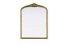 Elegant Furniture and Lighting Naomi Vintage Resin Mirror 27X36 In Antique Brass (MR7F2736AB)