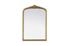 Elegant Furniture and Lighting Naomi Vintage Resin Mirror 24X36 In Antique Brass (MR7F2436AB)