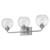 Ormond 3 Light Bath Vanity (with shades) in Pewter (2120-BA3 PW-GLOBE-SD)