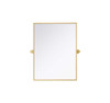 Elegant Furniture and Lighting Amoura 24X32 Pivot Mirror In Brass (MR6H2432BRA)
