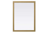 Elegant Furniture and Lighting Noah Rectangle Wood Mirror 48 X 36 In Honey Brown (VM34836MHB)