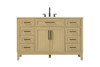 Elegant Furniture and Lighting 54 Inch Single Bathroom Vanity In Honey Brown (VF82554MHB)