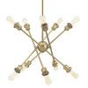 Axel 10 Light Chandelier in Olympic Gold (1945-10 OG)