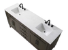Elegant Furniture and Lighting 72 Inch Double Bathroom Vanity In Mocha Brown (VF82572DMMB)