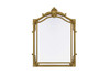 Elegant Furniture and Lighting Madeline 31.5X42 Traditional Mirror In Gold Leaf (MR7A3242GF)