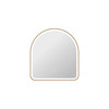 Elegant Furniture and Lighting 32 Inch Arch Led Front And Backlit Wall Mirror In Satin Gold (MRE6D3032SG)