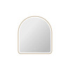 Elegant Furniture and Lighting 42 Inch Arch Led Front And Backlit Wall Mirror In Satin Gold (MRE6D3642SG)