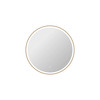 Elegant Furniture and Lighting 36 Round Led Front And Backlit Wall Mirror In Satin Gold (MRE6B36SG)
