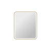 Elegant Furniture and Lighting 36 Inch Rectangle Led Front And Backlit Wall Mirror In Satin Gold (MRE6A3036SG)