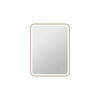 Elegant Furniture and Lighting 36 Inch Rectangle Led Front And Backlit Wall Mirror In Satin Gold (MRE6A2736SG)