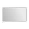 Elegant Furniture and Lighting 72 Round Led Front And Backlit Wall Mirror In Satin Gold (MRE6A4272SG)