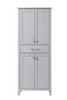 Elegant Furniture and Lighting 28 Inch Bath Storage Cabinet In Grey (SC18828GR)