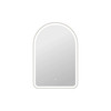Elegant Furniture and Lighting 40 Inch Arch Led Front And Backlit Wall Mirror In Silver (MRE6D2740SL)