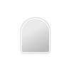 Elegant Furniture and Lighting 36 Inch Arch Led Front And Backlit Wall Mirror In Silver (MRE6D3036SL)