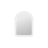 Elegant Furniture and Lighting 30 Inch Arch Led Front And Backlit Wall Mirror In Silver (MRE6D2230SL)